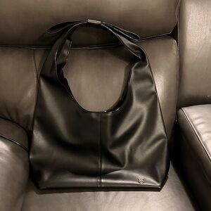 Victoria’s Secret Elegant Black Leather Tote Bag NEW WITHOUT TAGS